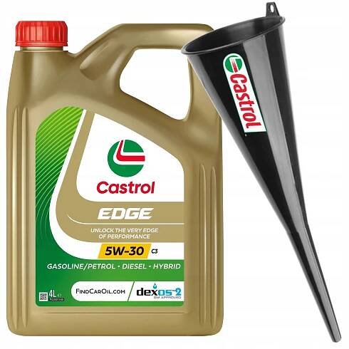 Motorový olej Castrol Edge 5W-30 C3 PC 4L + Trychtýř do auta