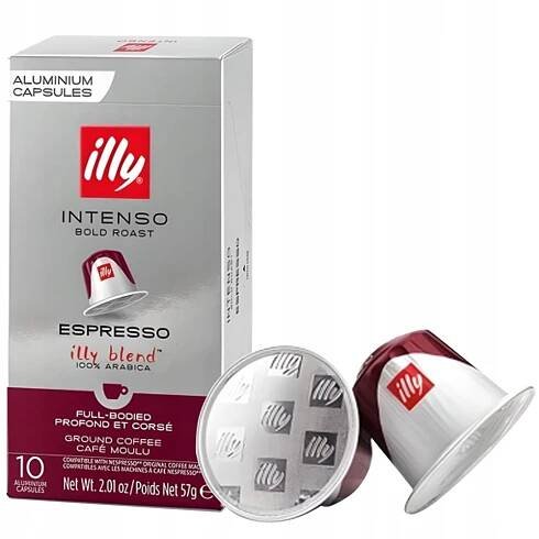 KAPSLE NESPRESSO ILLY INTENSO 100% ARABICA 10 KUSŮ DO KÁVOVARU