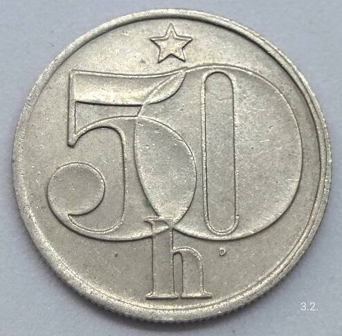 Mince 50 haléřů 1982 Československo