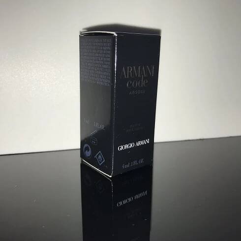 Armani  Code Absolu pour Homme  čistý parfém  4 ml  NOVINKA 2019 - Obrázek 3