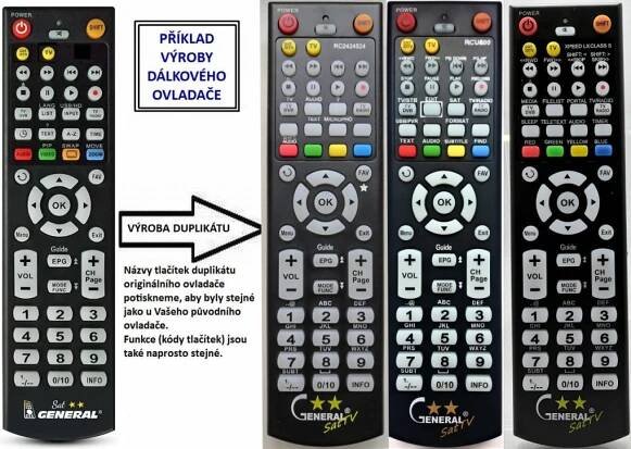Dálkový ovladač General SAT-TV