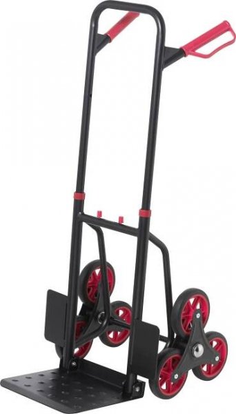 TOOLCRAFT TO-9650166 schodišťový rudl skládací, výškově nastavitelný, ocel, max. zatížení 150 kg