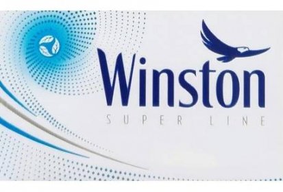 Kartonové balení cigarety s filtrem tvrdá krabička Winston super line option bez kapsle kolek L 137 Kč 10x20 ks