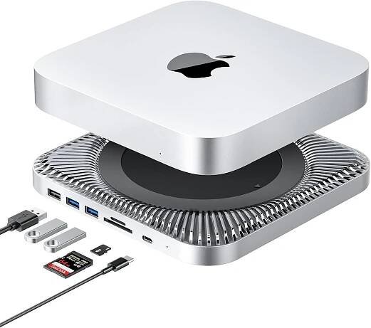RayCue Mac Mini Hub & Type-C Stand s krytem SSD Mac Mini NOVÉzáruka!