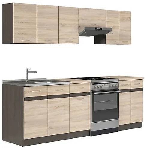 Kuchyň JUNONA MODUL 240 wenge/dub sonoma - 1