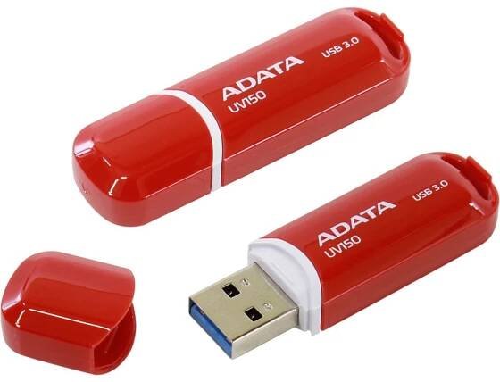 ADATA UV150 - 32GB, flash disk, USB 3.0, červený