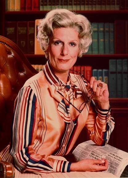 Nancy Marchand In Library Wallpaper
