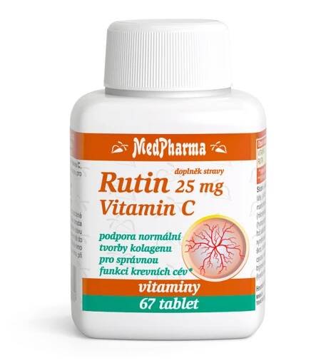 MedPharma Rutin 25 mg + vitamin C 67 tablet