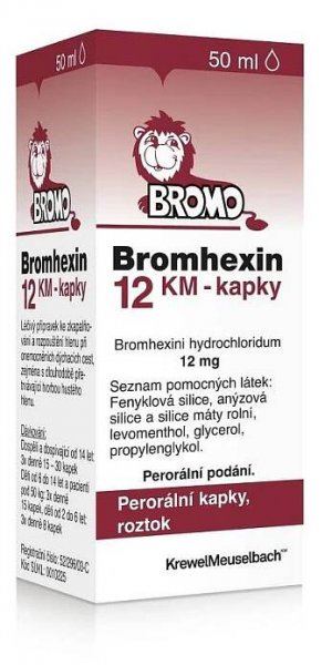 Bromhexin 12 KM kapky 50 ml od 179 Kč - srovnání cen | Leano.cz