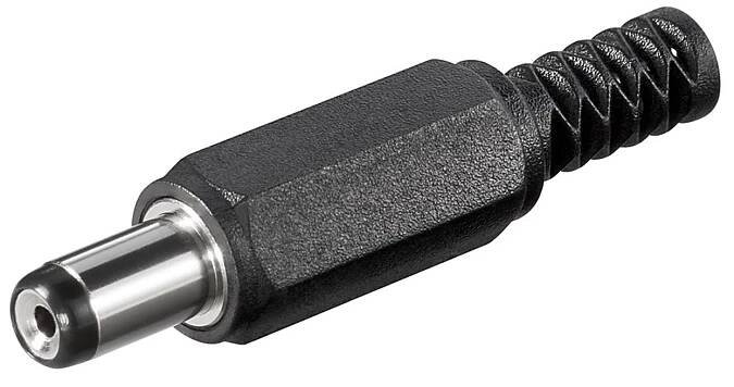 DC konektor souosý na kabel 5,5 x 1,7mm (9mm)