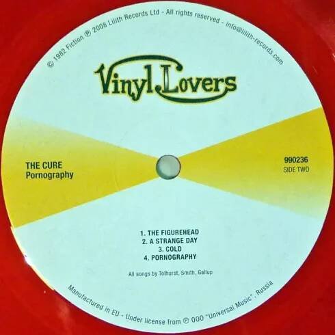 LP The Cure: Pornography