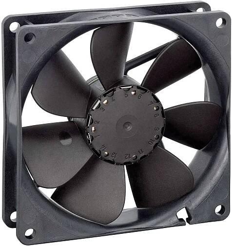 EBM Papst 3414N/2 axiální ventilátor, 24 V/DC, 82 m3/h, (d x š x v) 92 x 92 x 25.4 mm, 9292506416