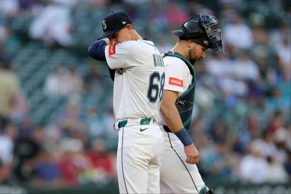 George Kirby takes 102.7 MPH line drive to the jaw - And walks it off like a machine: Bloodied but unbroken