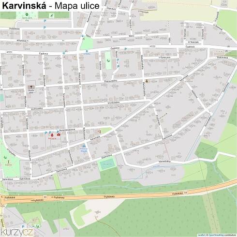 Karvinská - mapy | Kurzy.cz