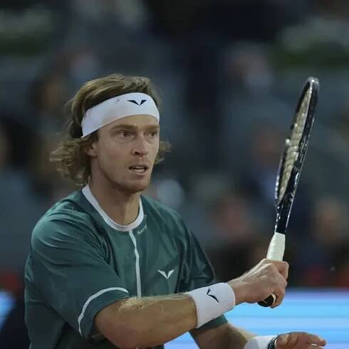 El Muta Madrid Open en La Caja Magica el 01 de mayo de 2024 en Madrid, España — Imagen de stock