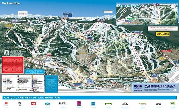 Orientation Vail - information boards, sign-postings Vail