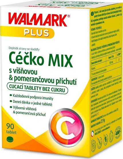 Walmark Céčko Mix višeň/pomeranč 90 tbl.