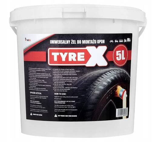 Montážní pasta (gel) na pneumatiky TYREX, 5 kg