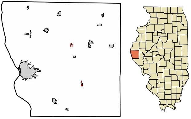 Location of Camp Point in Adams County, Illinois.