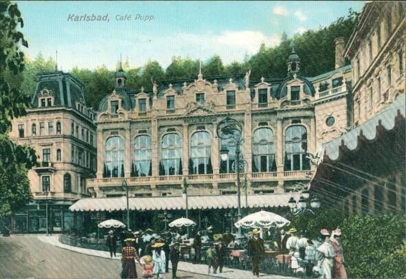 10D4253 Karlovy Vary / Karlsbad - Café Pupp
