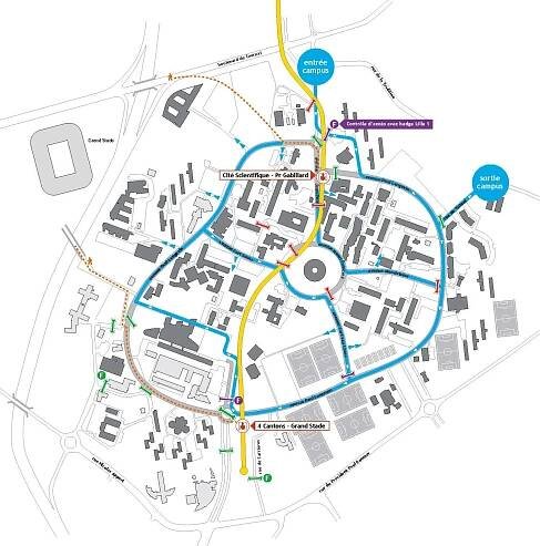 mapa Lille školy