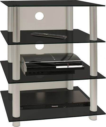 Hifi nábytek Rack Alu Glass Phono Mediaregal Blados