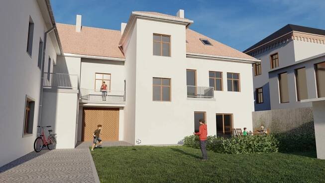 Architektonické studie bytové domy – bytový dům Mírov – Peter Mark