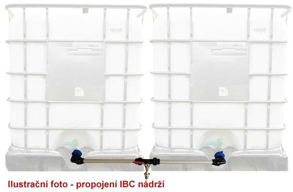 Propojení IBC kontejnerů 2ks - výstupní ventil 1/2"
