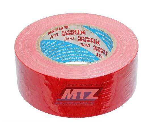 Páska americká (páska textilní Duct Tape) - 48mm x 50m - červená | MTZ Mototechnika motodíly