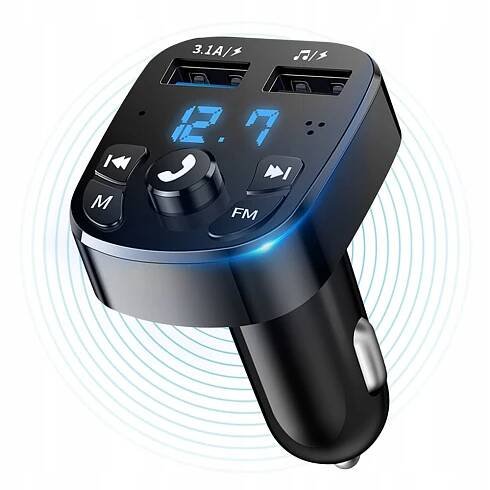 Automobilový FM vysílač Verk Group BLUETOOTH FM MP3 2xUSB