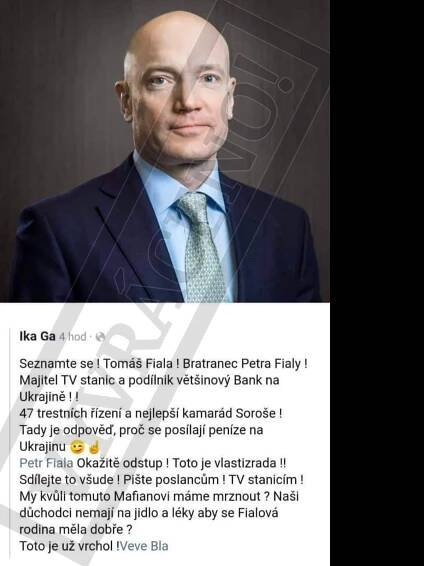 OVĚŘOVNA: Utajený bratranec premiéra Fialy? Ne, miliardový jmenovec není s předsedou vlády příbuzný | iROZHLAS - spolehlivé