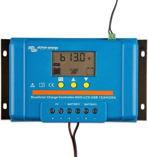 Solární regulátor nabíjení BlueSolar PWM (DUO) LCD&USB | Victron Energy