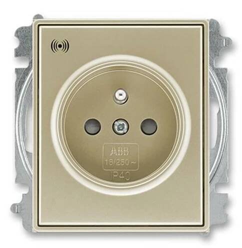 ABB 5589E-A02357 33 Time Zásuvka s přepěťovou ochranou, s akustickou signalizací poruchy