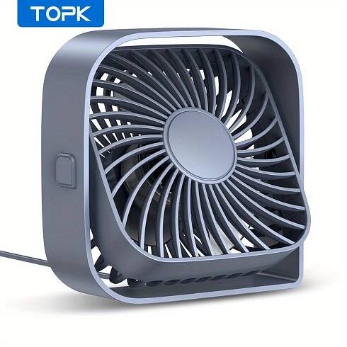 Stay Cool & Comfortable Anywhere: Portable USB Desk Fan with 3 * & 360° Silent Operation