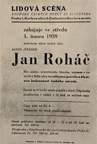 Jan Roháč v předvečer okupace