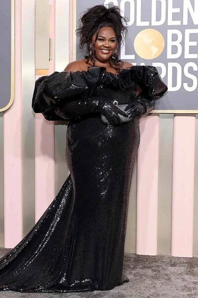 Nicole Byer attends the 80th Annual Golden Globe Awards at The Beverly Hilton on January 10, 2023 in Beverly Hills, California.