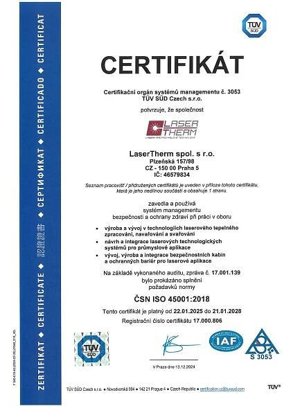 ČSN ISO 45001:2018