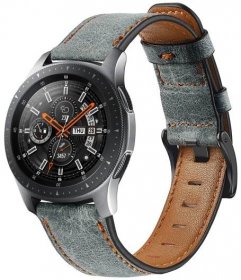 Originální kožený řemínek pro hodinky Samsung Galaxy Watch 3 45mm/46mm/Gear S3 frontier 22mm náramek na hodinky Huawei Watch gt-2-2e-pro 46mm řemínek