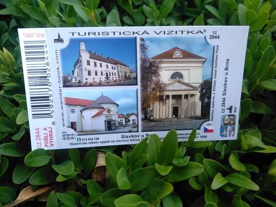 Turistická vizitka města Slavkova u Brna, CZ 2844 - Zámek Slavkov - Austerlitz