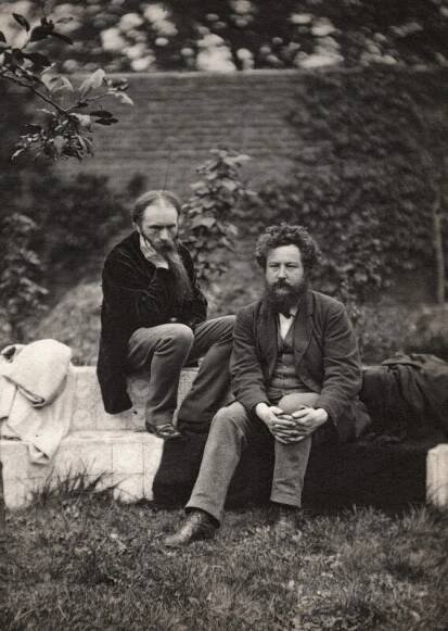 Frederick Hollyer, Sir Edward Burne-Jones; William Morris, 1874, platinum print (National Portrait Gallery, London)