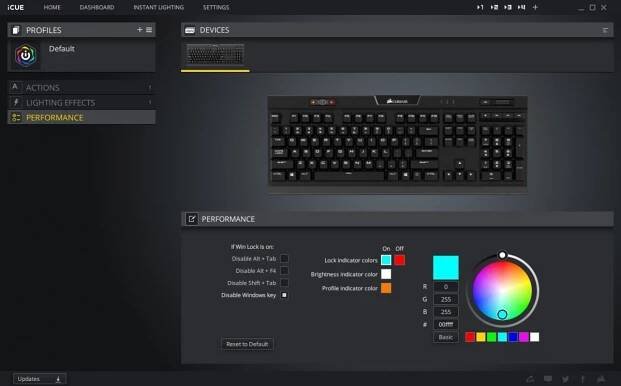 Corsair iCue Software - Performance