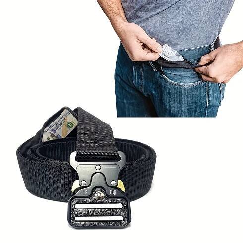 1pc * Money Belt with Hidden Pocket & Combination Lock - Durable Polyester & Metal, * Adjustable Strap, Secure Travel & Outdoor Waist