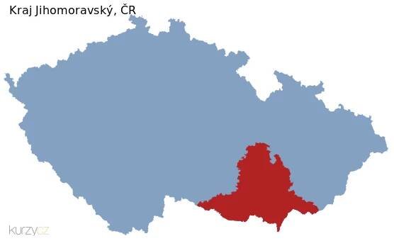 Základní mapa obce Jihomoravský v ČR
