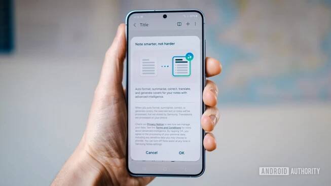 Samsung Galaxy S24 AI Notes