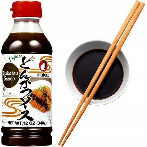 Japonská Sójová Omáčka s MELASOU Tonkatsu Vegetariánská pro vegany 293 ml OTAFUKU