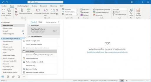 Jak stáhnout mail z Outlooku?
