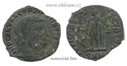 Římské císařství, Konstantin II. (316-340), Follis, bronz...viz autentické foto