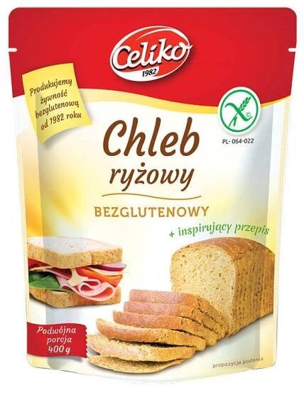 Směs na bezlepkový rýžový chléb 400 g - Celiko