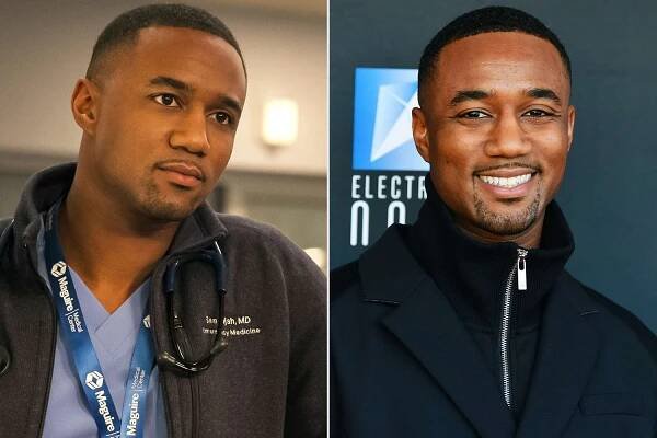 Jessie T. Usher as Sam Elijah in 'Pulse' ; Jessie T. Usher at The 52nd Annual Saturn Awards on February 02, 2025 in Los Angeles, California.