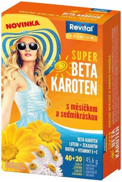 Vitar Super Beta-karot.měsíček+7kráska tbl.40+20
